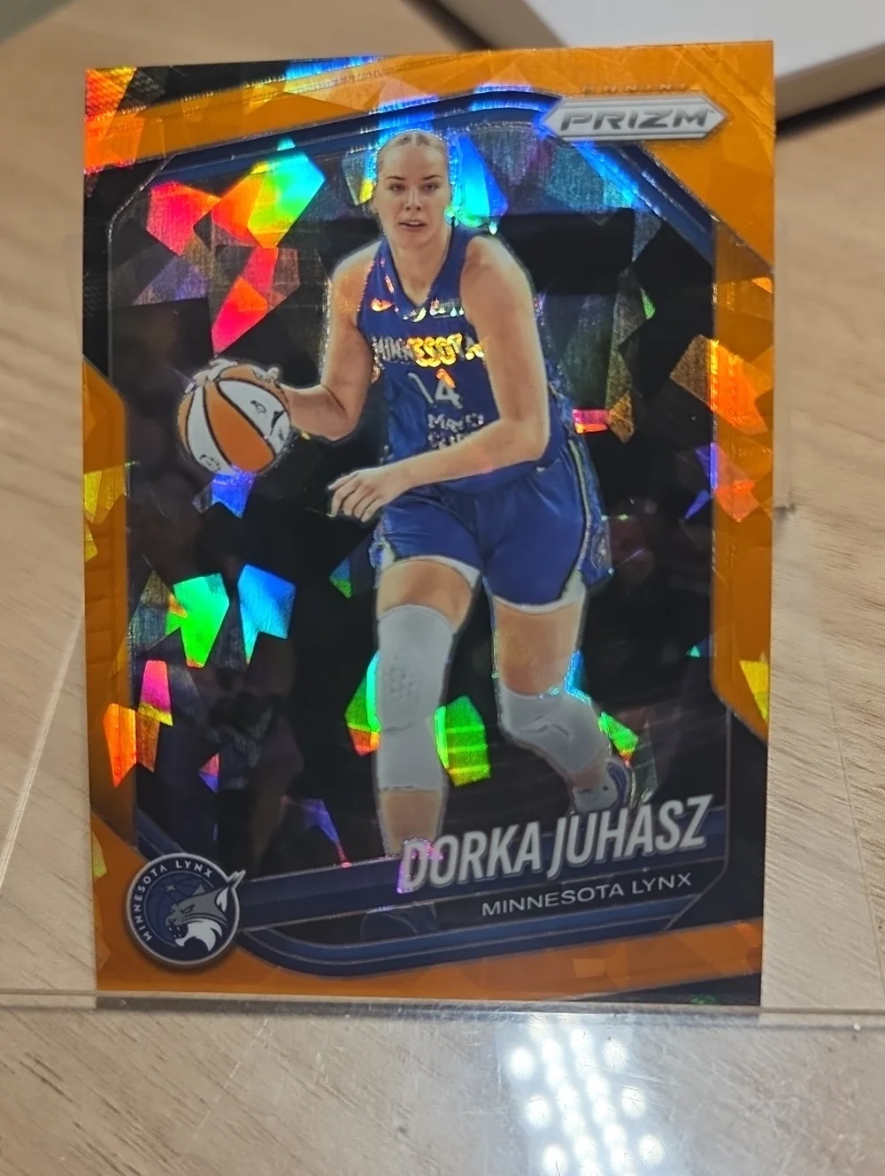 2025 Panini Prizm Dorka Juhasz Orange Ice